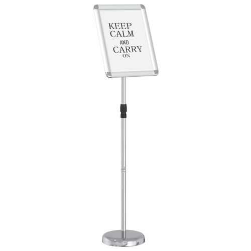 Стендове за търговски прояви Сребрист 25 x 25 x 125 см Алуминий