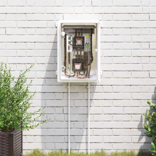 Контролен шкаф Сив 35 x 19,5 x 50 см ABS пластмаса