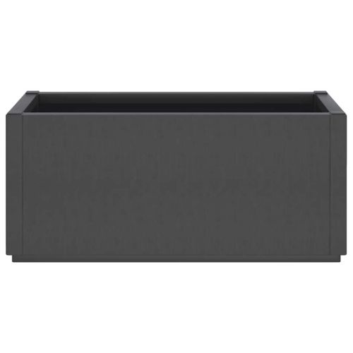 Градински сандък, тъмносив, 80x36x35 см, PP
