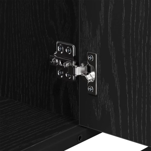 Шкаф за баня с рафт Черния дъб 80 x 33 x 60 см Инженерно дърво