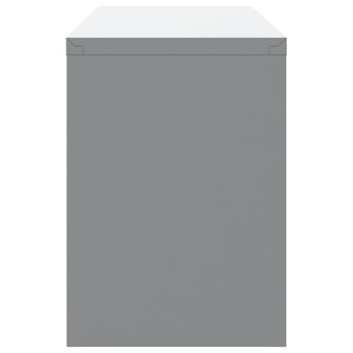 Шкаф за инструменти със съхранение Черен и Сив 100 x 25 x 35 см