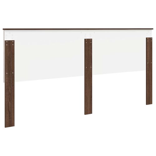 Облегалка за глава с таблото Кафяв дъб 200 cm Инженерно дърво