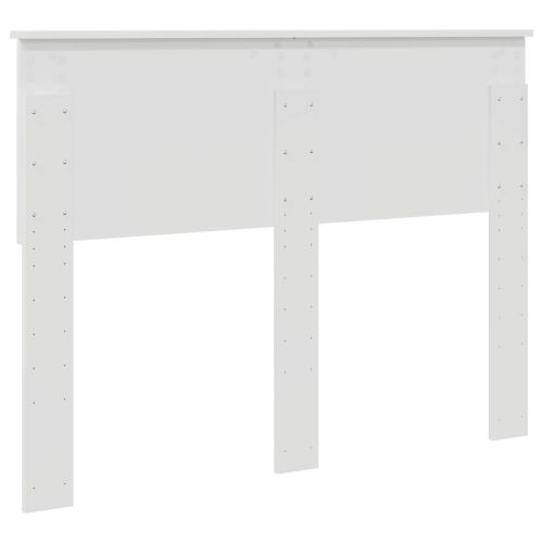 Облегалка за глава с таблото Гланц бяло 135 cm Инженерно дърво