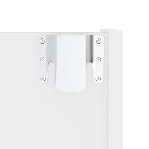 Стенни шкафове за обувки, 2 бр, бели, 60x18x90 см, ПДЧ