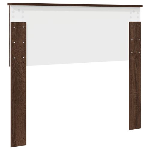 Облегалка за глава с таблото Кафяв дъб 100 cm Инженерно дърво