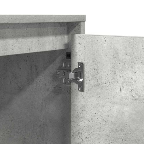 Нощен шкаф Циментено сиво 39 x 34,5 x 50 см Инженерно дърво