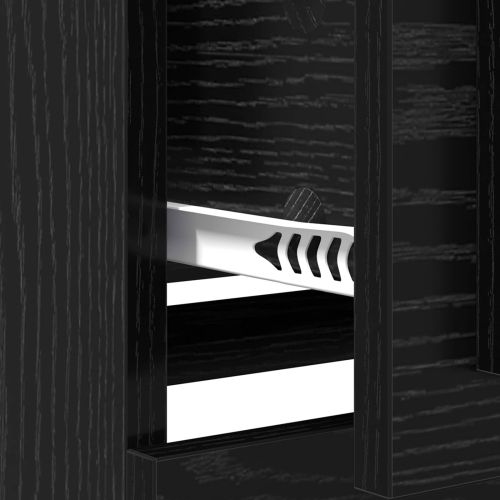 Скейдбордове с чекмедже 3 pcs Черния дъб 70 x 35,5 x 67,5 см