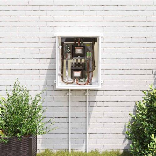 Контролен шкаф Сив 50 x 22 x 60 см ABS пластмаса