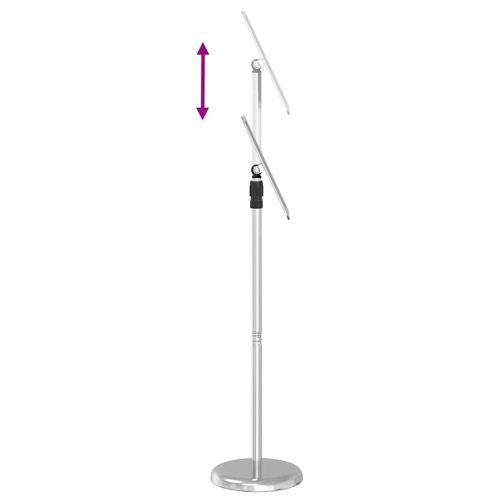 Стендове за търговски прояви Сребрист 25 x 25 x 125 см Алуминий