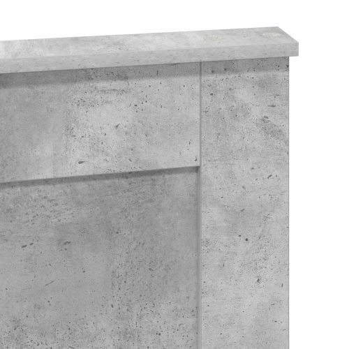 Облегалка за глава Циментено сиво 135 cm Инженерно дърво