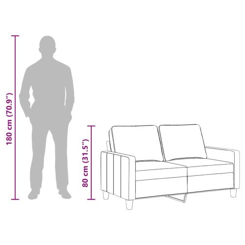 2-местен диван, Виненочервен, 120 см, плат