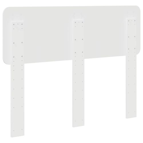 Облегалка за глава с таблото Гланц бяло 135 cm Инженерно дърво