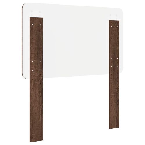 Облегалка за глава с таблото Кафяв дъб 90 cm Инженерно дърво