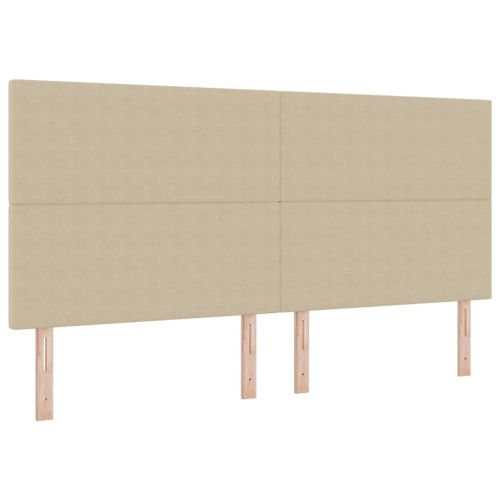 Легло с пружинирана основа Светлосив и бял 200 x 200 cm