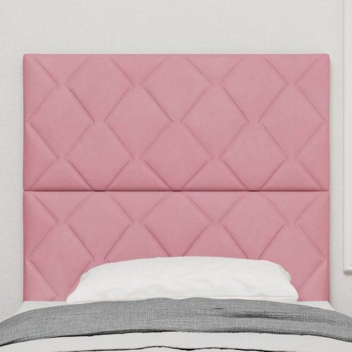 Облегалка за глава с таблото Розово 90 cm Кадифе