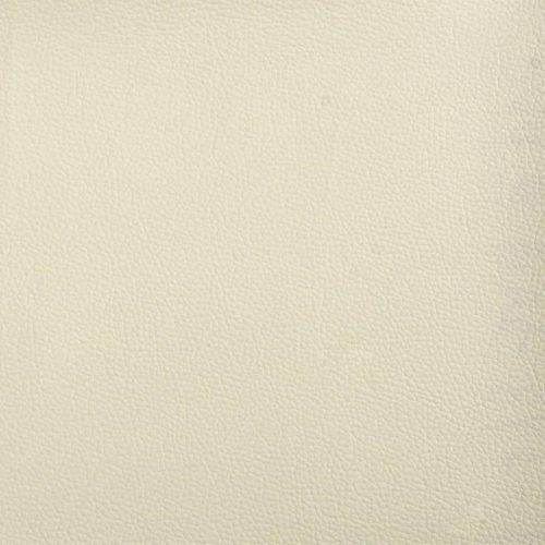 Реклайнер с опора за крака, кремав, изкуствена кожа