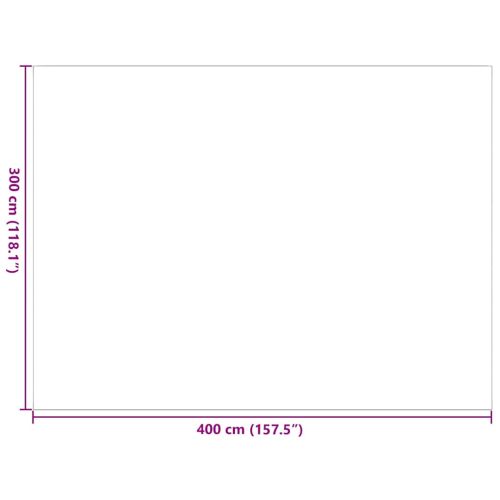 Външен килим ARAKIL Черен и Сив 400 X 300 см 50% Полипропилен