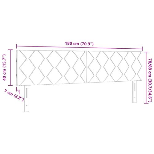 Облегалка за глава с таблото Розово 180 cm Кадифе
