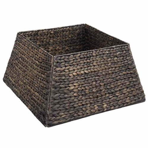 Коло за коледно дърво Черно 50 x 50 x 25 cm Воден хиацинт