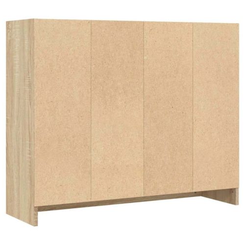 Сайдборд, дъб сонома, 91x28x75 см, инженерно дърво