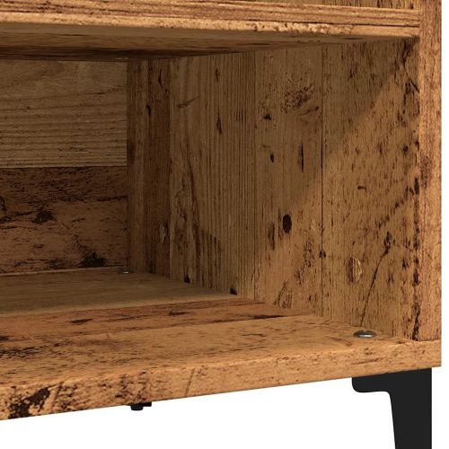 Шкаф за грамофонни плочи, 84,5x38x48 см, инженерно дърво