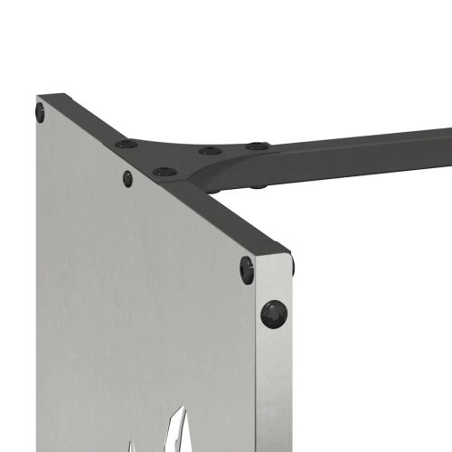 Стойка за дърва за огрев, 40x30x80 см, неръждаема стомана