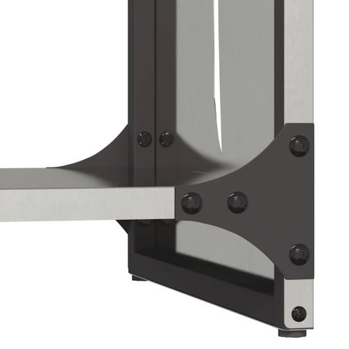 Стойка за дърва за огрев, 40x30x80 см, неръждаема стомана