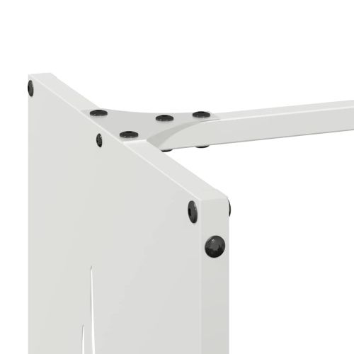 Стойка за дърва, бяла, 40x30x80 см, студеновалцувана стомана