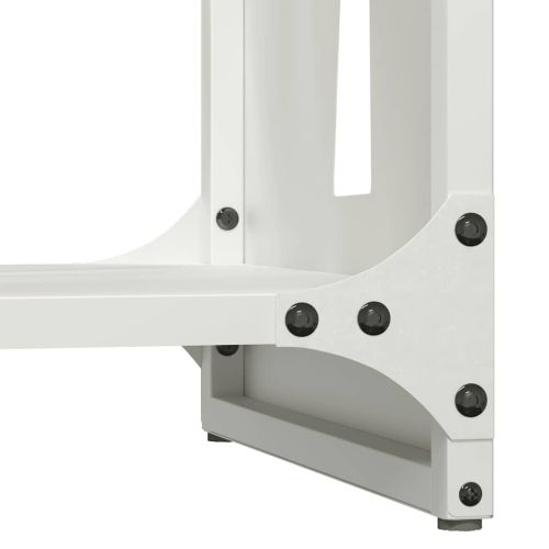 Стойка за дърва, бяла, 40x30x80 см, студеновалцувана стомана