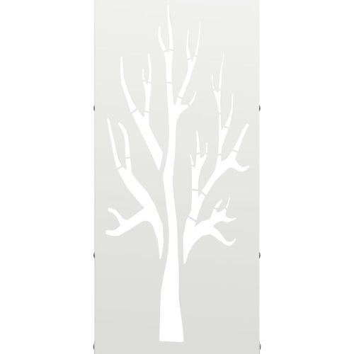 Стойка за дърва, бяла, 40x30x80 см, студеновалцувана стомана