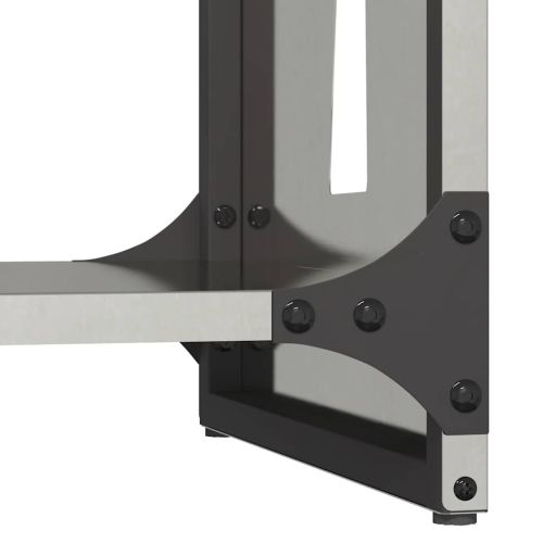 Стойка за дърва за огрев, 40x30x80 см, неръждаема стомана