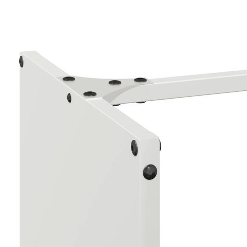 Стойка за дърва, бяла, 40x30x80 см, студеновалцувана стомана