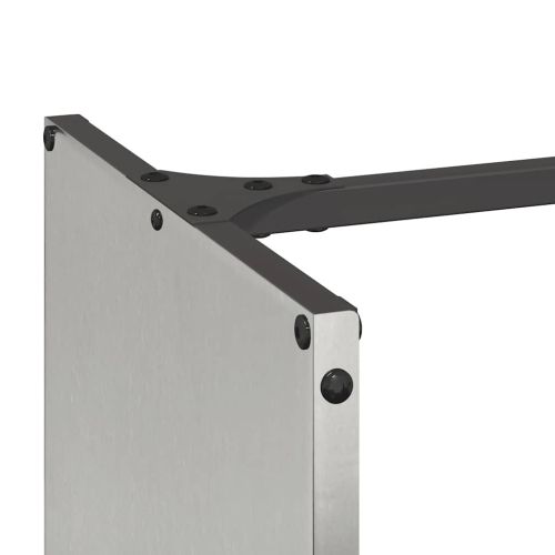 Стойка за дърва за огрев, 40x30x80 см, неръждаема стомана