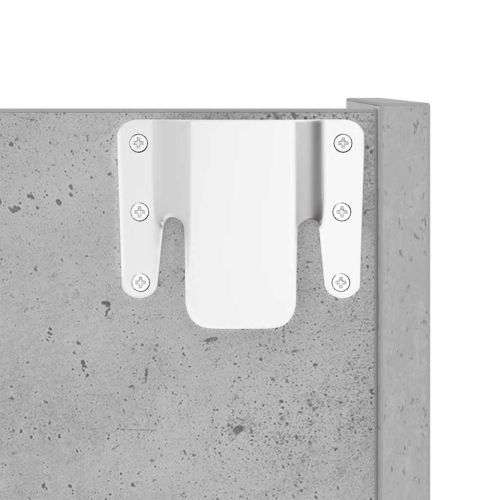 Стенен шкаф за обувки, бетонно сив, 60x18x60 см, ПДЧ