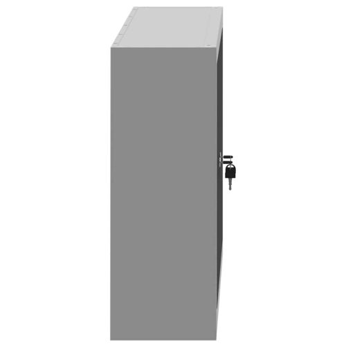 Шкаф за инструменти с рафт Черен и Сив 50 x 20 x 55 см