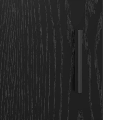 Шкаф за баня с рафт Черния дъб 65 x 33 x 60 см Инженерно дърво