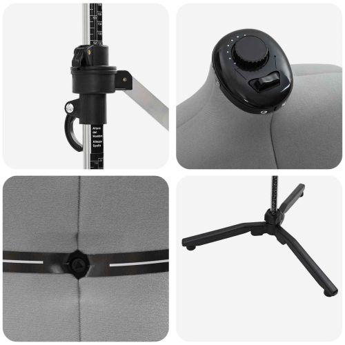 Регулируем формат за рокля женски Сив m Кадифе