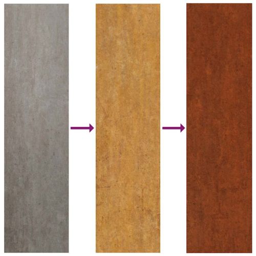 Градинска кашпа, 30x26x75 см, кортенова стомана