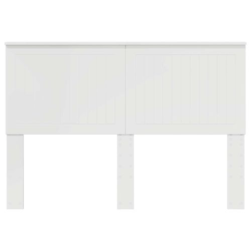 Облегалка за глава с таблото Гланц бяло 140 cm Инженерно дърво