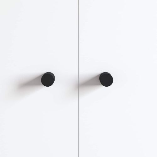 Масични дръжки 12 pcs Черно M4 x 12 мм Желязо