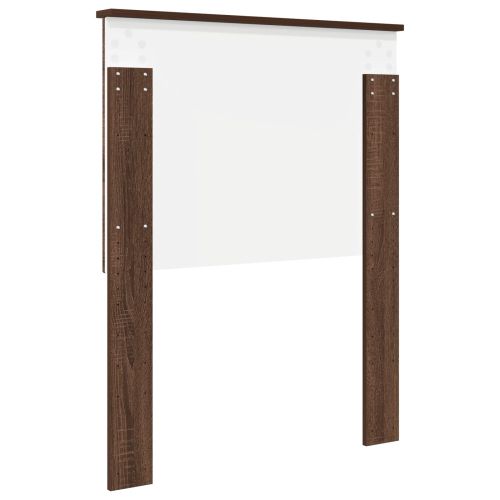 Облегалка за глава с таблото Кафяв дъб 75 cm Инженерно дърво