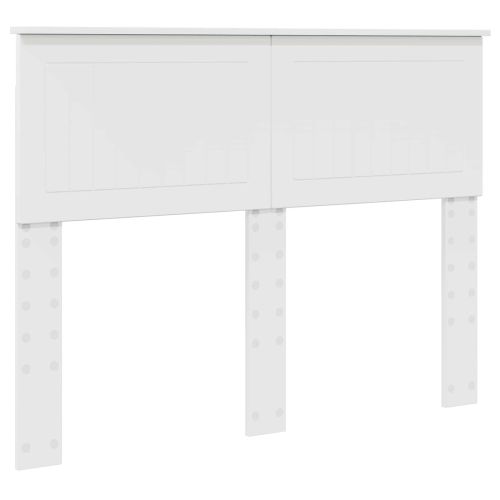 Облегалка за глава с таблото Гланц бяло 120 cm Инженерно дърво