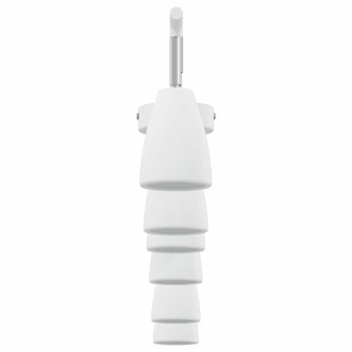 Таванен спот с прожектори Бяло 25.5 x 8 x 16 см Метал