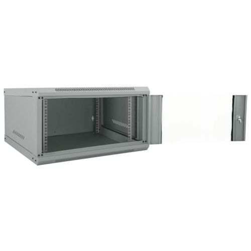 Мрежов кабинет със съхранение Сив 60 x 60 x 35 cm Стомана