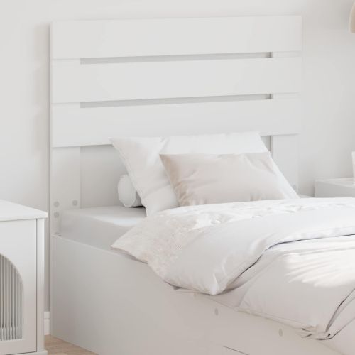 Облегалка за глава с таблото Бяло 75 cm Инженерно дърво