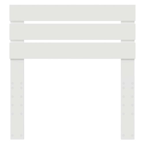 Облегалка за глава с таблото Бяло 75 cm Инженерно дърво