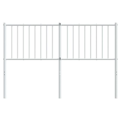 Метална резервна табла за легло, бяла, 135 см