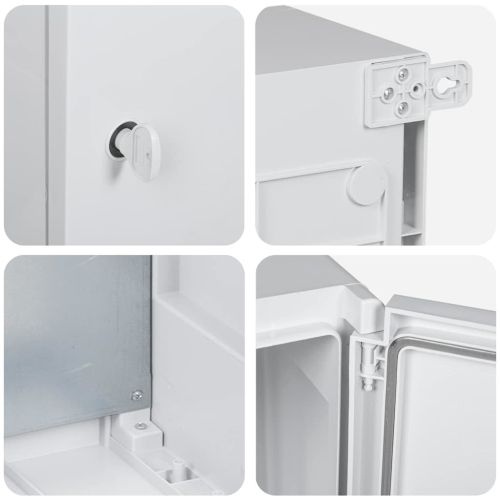 Контролен шкаф Сив 47 x 20 x 60 см ABS пластмаса