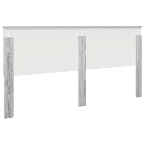 Облегалка за глава с таблото Сив Сонома 200 cm Инженерно дърво