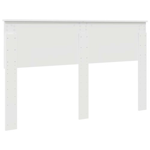 Облегалка за глава с таблото Бяло 150 cm Инженерно дърво